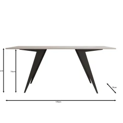 Xyra - Salontafel uitschuifbaar tot eettafel - Eikenpatroon - 90x70x45