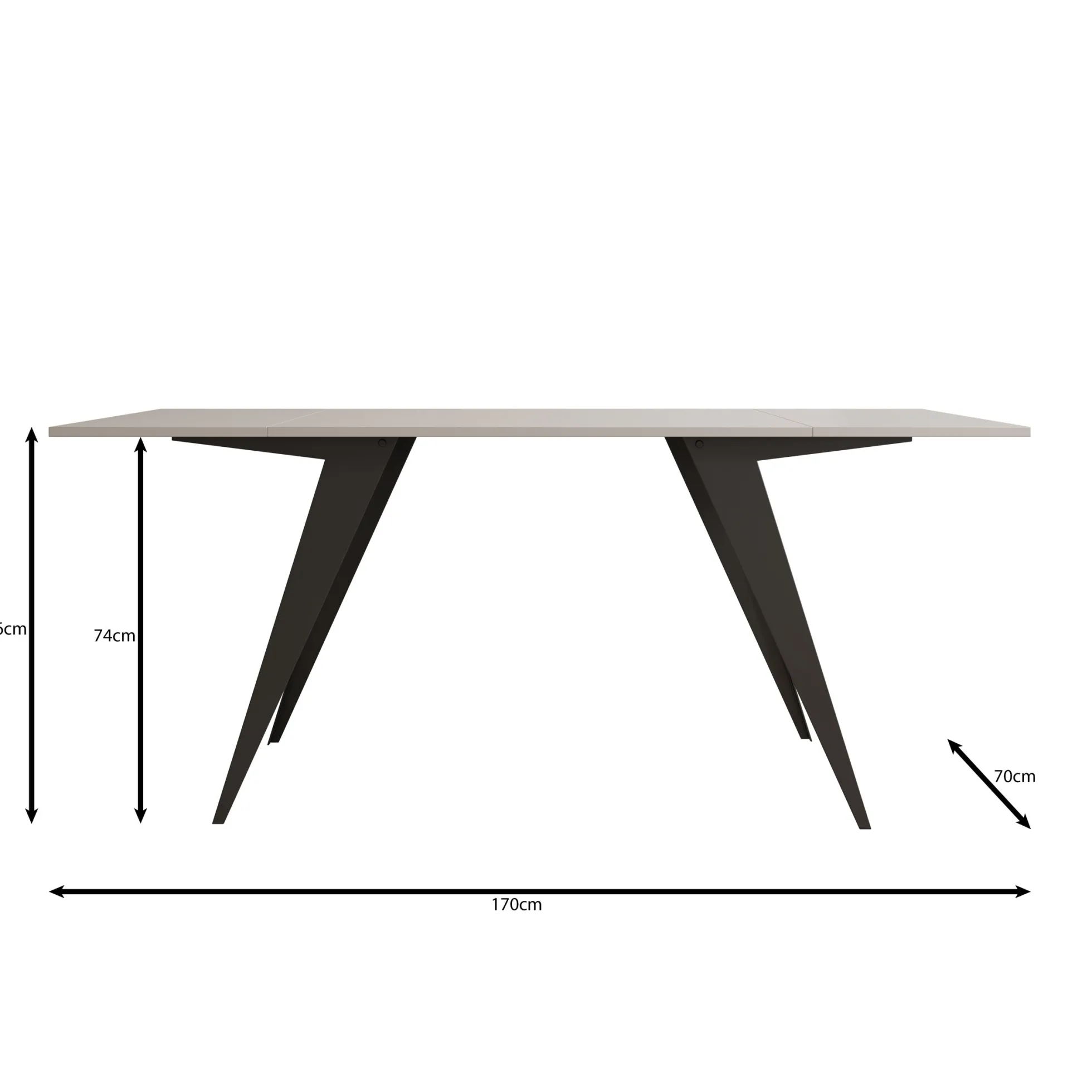 Xyra - Salontafel uitschuifbaar tot eettafel - Eikenpatroon - 90x70x45