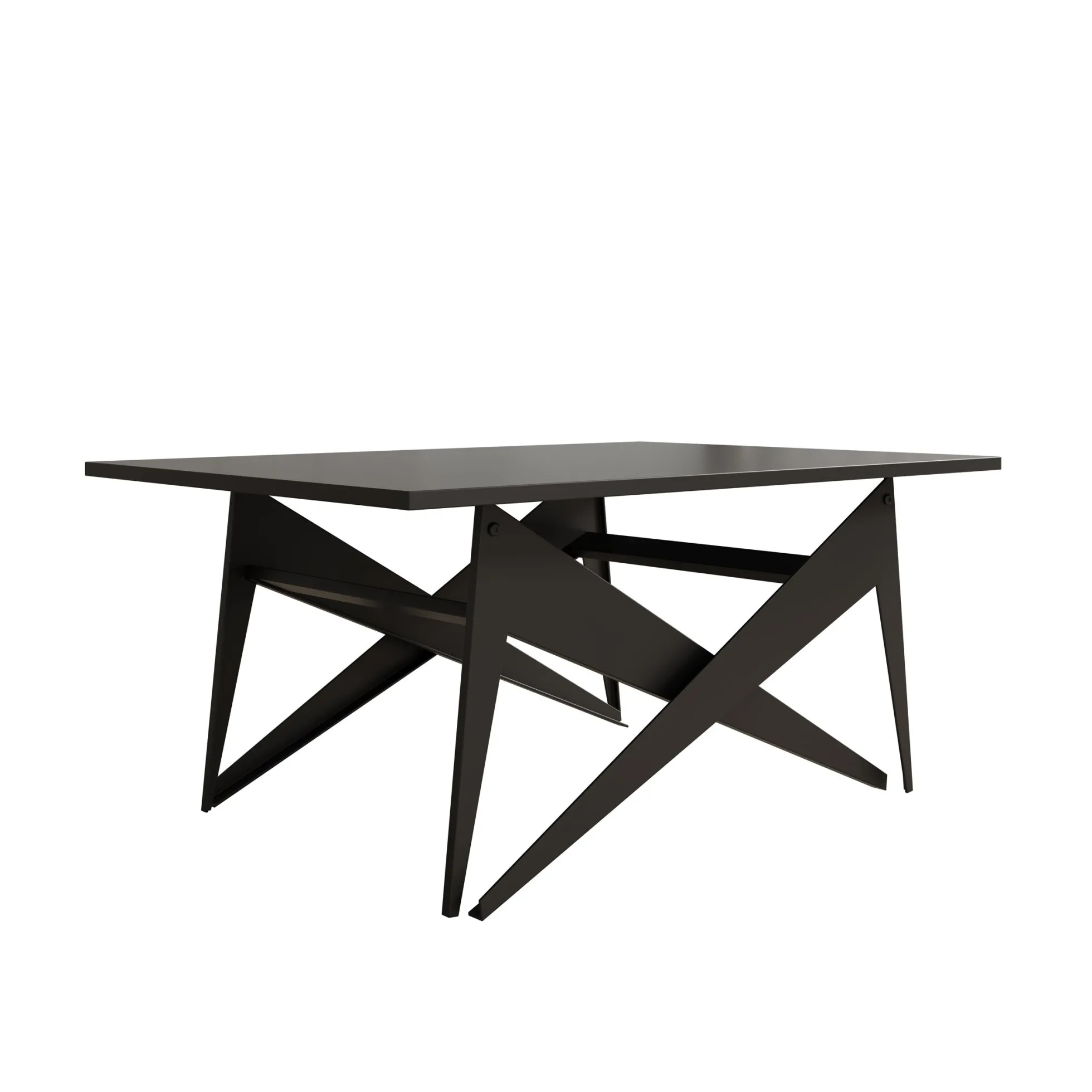 Xyra - Salontafel uitschuifbaar tot eettafel - Zwart - 90x70x45 cm