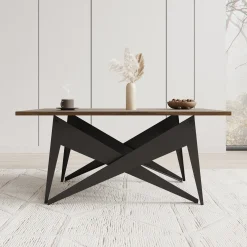 Xyra - Salontafel uitschuifbaar tot eettafel - Donker eikenpatroon - 9