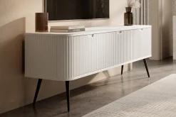Zakari - TV-Meubel met 3 deuren - Wit - 168 cm