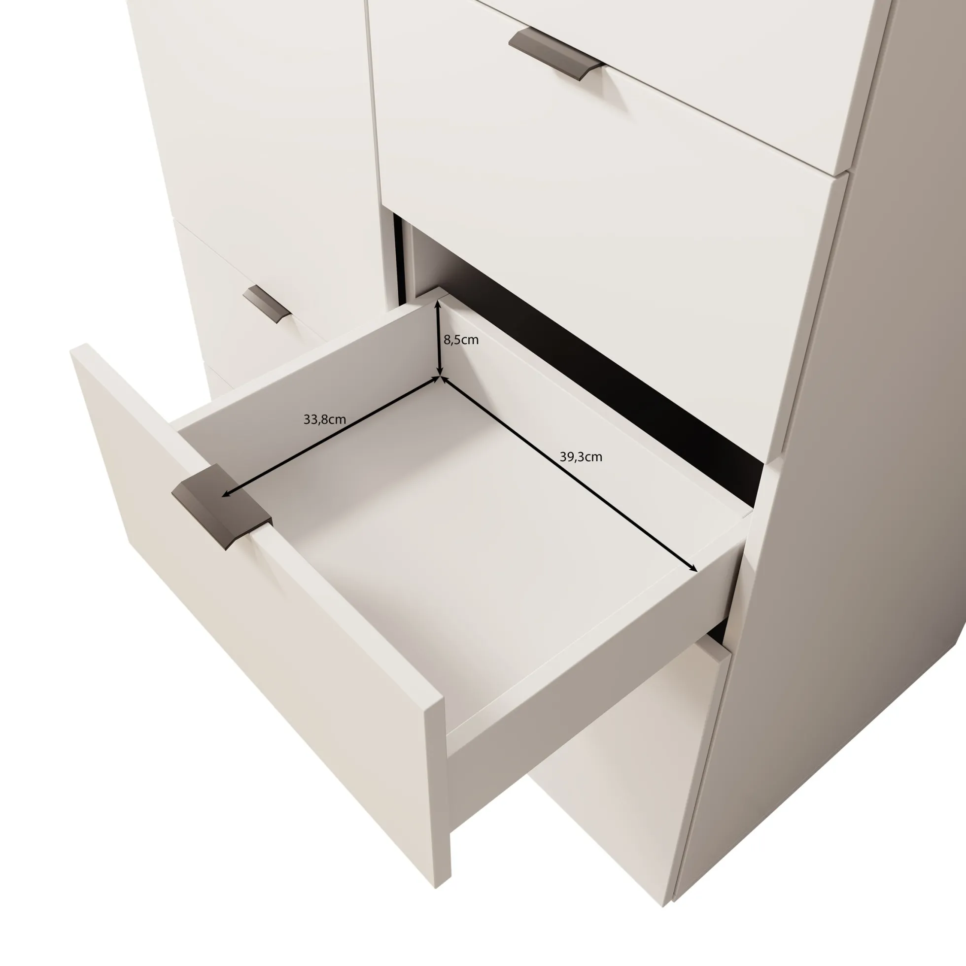 Zayden - Kledingkast 2-deurs - Wit - 90x55x190 cm